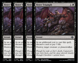 Set 4x Bitter Triumph - MtG LCI-EN - Image 1