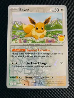 Eevee - (Pokemon Day 2025) (Reverse Cosmos Holo) 074/131 Miscellaneous Cards... - Image 1