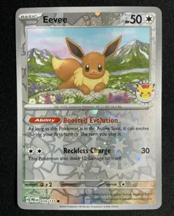 Eevee - (Pokemon Day 2025) (Reverse Cosmos Holo) 074/131 Miscellaneous Cards... - Image 1