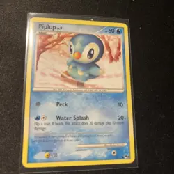 Pokemon TCG Piplup 15/17 Pop Series 8 Non Holo English 2008 - Image 1