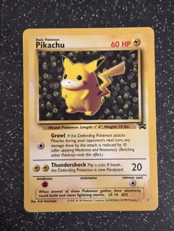 Ivy Pikachu #1 Black Star Promo Rare Vintage Pokemon Card - MP/LP - Image 1