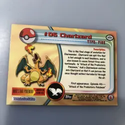 Pokemon Topps Charizard #06 TV Animation Edition Series 1 - Image 5