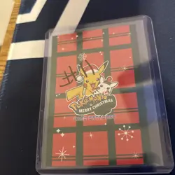 Mario Pikachu Pokemon Database Christmas Set Cracked Ice Holo NM - Image 2