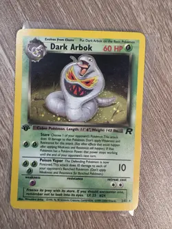 1st Edition Dark Arbok 02/82 Team Rocket Pokemon TCG MP - LP - Image 1