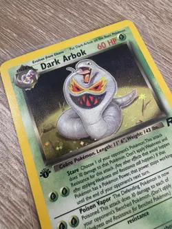 1st Edition Dark Arbok 02/82 Team Rocket Pokemon TCG MP - LP - Image 2