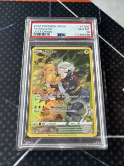 2022 Pokemon TCG Lost Origin Pikachu Full Art Trainer Gallery PSA 10 #TG05/TG30 - Image 1