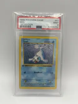 1999 POKEMON Seel 041/102 Base Set (Shadowless) Regular - Image 1
