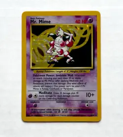 Pokemon TCG Mr. Mime 6/64 Jungle Holo No Symbol ERROR Misprint WOTC Vintage - Image 3