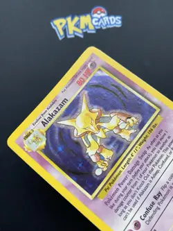 Pokemon TCG Alakazam Base Set 1/102 Holo Rare MP. - Image 4