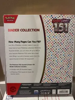 Pokemon TCG Scarlet & Violet 151 Binder Collection Box NEW/Factory Sealed - Image 2