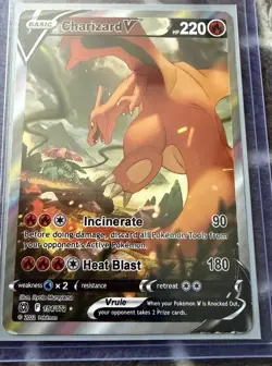 Pokemon TCG Charizard v Alternate Art Sword & Shield Brilliant Stars 154/172 - Image 1
