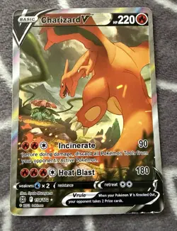 Pokemon TCG Charizard v Alternate Art Sword & Shield Brilliant Stars 154/172 - Image 2