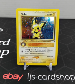 Pichu Neo Genesis 12/111 Holo Rare Unlimited LP Pokemon Card T1 - Image 1
