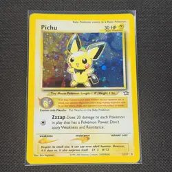Pichu - 12/111 - Holo Rare - Neo Genesis - Unlimited - Pokemon Card - LP - Image 1
