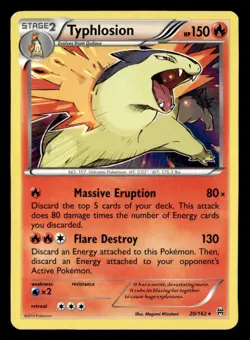 Typhlosion Holo Rare XY - BREAKthrough 20/162 MP Pokemon TCG - Image 1
