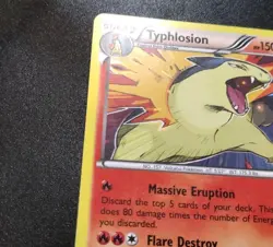 Typhlosion 20/162 Holo Rare BREAKthrough Pokemon Card MP-LP - Image 3