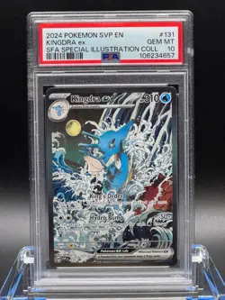 PSA 10 GEM MT 💎 - Kingdra ex 131 - Pokemon SVP SFA Special Illustration Promo - Image 1