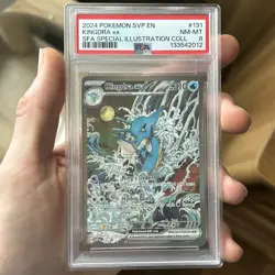 2024 POKEMON SVP EN-SV BLACK STAR PROMO #131 KINGDRA EX PSA 8 - Image 1