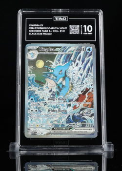 💦 Kingdra ex 131 Pokemon Scarlet Violet Promo Card Holo TAG graded Gem mint 10 - Image 1