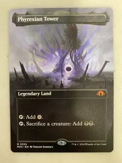 MTG Phyrexian Tower (0355) *Non-Foil* Borderless Modern Horizons 3 NM/MT Cmb Shp - Image 1