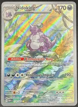 Nidoking 174/165 Pokemon TCG Sv: Scarlet & Violet 151 IR Full Art Near Mint - Image 1