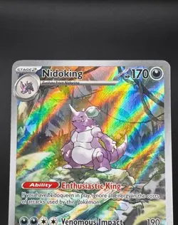 Nidoking 174/165 Pokemon TCG Sv: Scarlet & Violet 151 IR Full Art Near Mint - Image 3