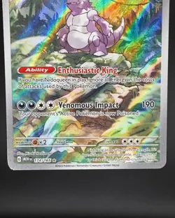 Nidoking 174/165 Pokemon TCG Sv: Scarlet & Violet 151 IR Full Art Near Mint - Image 4