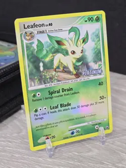 Pokemon Card TCG Leafeon LV.40 Reverse Holo 24/100 Platinum Stamped 2008 Vintage - Image 1
