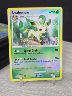 Pokemon Card TCG Leafeon LV.40 Reverse Holo 24/100 Platinum Stamped 2008 Vintage - Image 3
