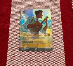 Disney Lorcana Enchanted Prince Naveen Ukulele Player 205/204 Plus Bonus Cards - Image 1
