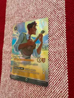 Disney Lorcana Enchanted Prince Naveen Ukulele Player 205/204 Plus Bonus Cards - Image 3