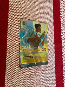 Disney Lorcana Enchanted Prince Naveen Ukulele Player 205/204 Plus Bonus Cards - Image 4