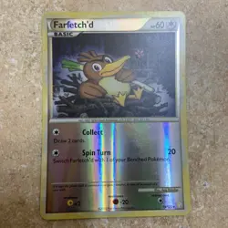 Pokemon TCG Farfetch'd Reverse Holo HeartGold SoulSilver Card 19/123 - Image 1