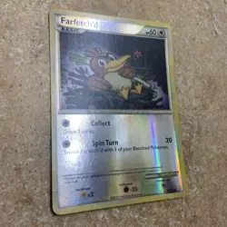 Pokemon TCG Farfetch'd Reverse Holo HeartGold SoulSilver Card 19/123 - Image 3