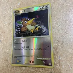 Pokemon TCG Farfetch'd Reverse Holo HeartGold SoulSilver Card 19/123 - Image 4