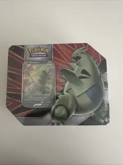 Pokemon Tyranitar V Strikers Tin Factory Sealed 5 Packs Tyranitar Tin Sealed - Image 1