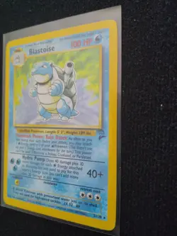 Pokemon TCG Blastoise 2/102 Base Set 2 Holo Rare, Retired 1999 WOTC - Image 2