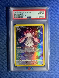 2023 Pokemon SWSH FA Diancie Crown Zenith PSA 8 - Image 1
