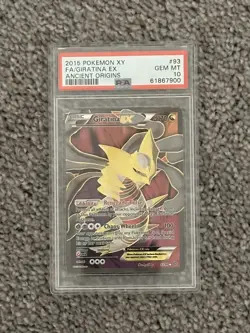 2015 POKEMON XY ANCIENT ORIGINS #93 FULL ART/GIRATINA EX PSA 10 - Image 1
