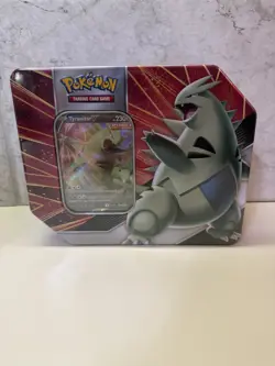 Pokemon TCG Tyranitar V Strikers V Tin Factory Sealed EVOLVING SKIESUU - Image 1