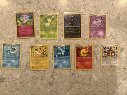 Pokemon TCG Eeveelutions Black & White Eevee Promo Set BW87-94 - Image 1