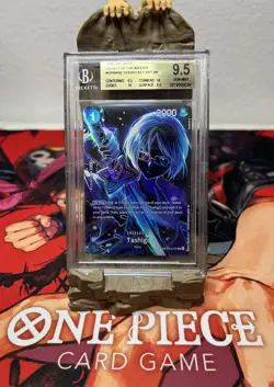 2025 ONE PIECE OP12 LEGACY OF THE MASTER TASHIGI SP ALT ART OP06-050 BGS 9.5 GEM - Image 1