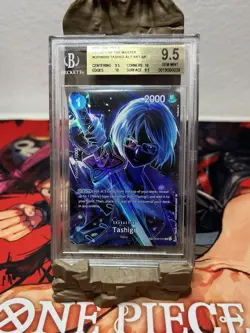 2025 ONE PIECE OP12 LEGACY OF THE MASTER TASHIGI SP ALT ART OP06-050 BGS 9.5 GEM - Image 2