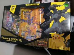 Pokemon TCG Pikachu Zekrom GX Tag Team Premium Collection Box Sealed 10 Booster 820650809910 - Image 1