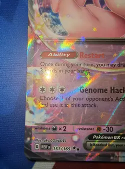 Pokemon Mew ex Double Rare 151 Play! Prize pack Stamp Series 5 151/165 NM - Image 2