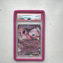 PSA 10 Mew EX 151/165 Pokemon Play Prize Pack Series 5 Stamped Pokemon TCG - Image 1