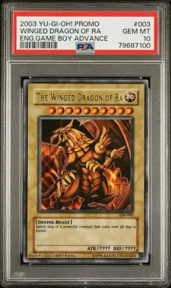 2003 Yu-Gi-Oh! Promo Winged Dragon of Ra GEM MT 10 PSA Graded - Image 1