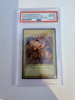 2023 Yu-Gi-Oh 25th Anniversary Winged Dragon of Ra EN003 - PSA 10 - Image 1