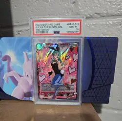 Bulma, The Bunny Girl BT10-011 SR Dragonball Super Card Game Unison psa 10 - Image 1