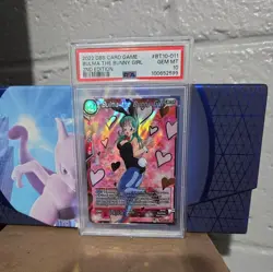 Bulma, The Bunny Girl BT10-011 SR Dragonball Super Card Game Unison psa 10 - Image 2